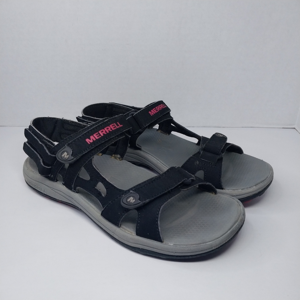 Merrell Cedrus Convertible Womens size 7 Hiking Sport Sandals Black Rose Red